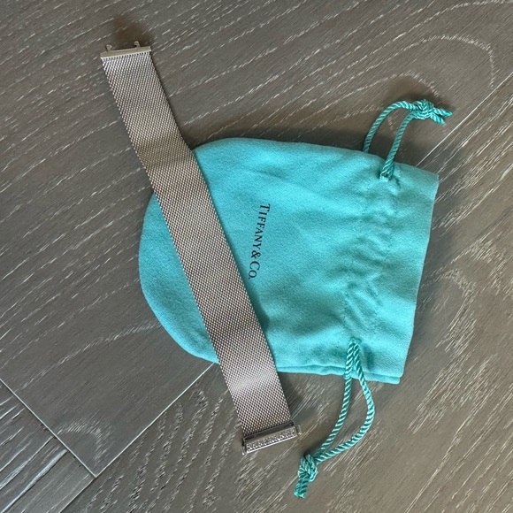 Tiffany & Co. Silver Mesh Bracelet with Diamond Accent Somerset - Picture 2 of 3